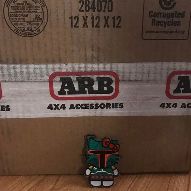 Ok Hello Kitty Boba Fett, your mission is to guard this ARB box until install time.