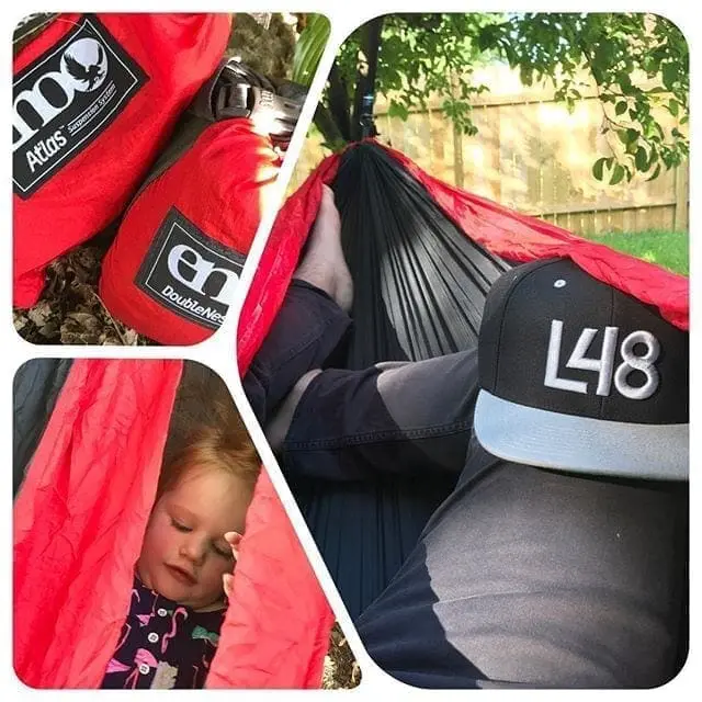A beautiful evening to finally give the #eno #hammock a test run. #GetOutdoors #Passed