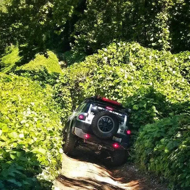 Just an FJ heading into The Shire! See you on the other side! #dbbb #wheeling #theshire #offroad