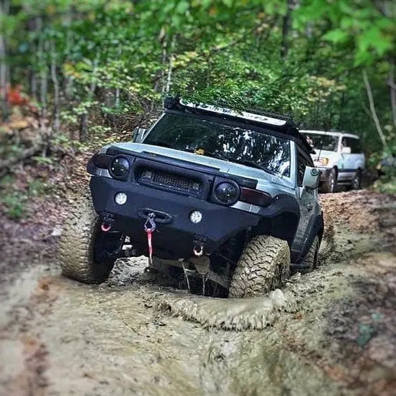 Mud pit. No problem. #4×4 #Offroad #Mudding #FJcruiser