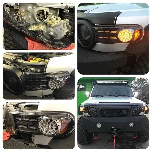 Weekend mod project. Anyone else working on their rig today? #FJcruiser #YotaLife