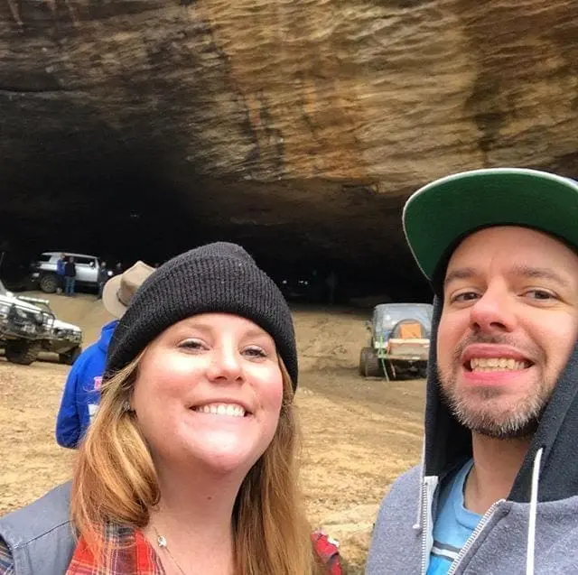 What a day of wheeling!? There be Yotas and Jeeps in that cave!