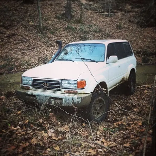 Natural Habitat. #FallLeaves #80Series #Toyota #LandCruiser
