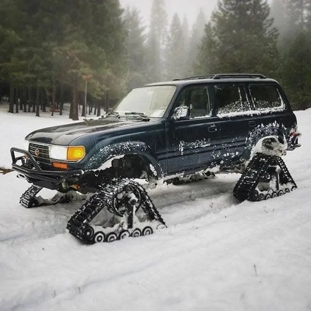 What would you do with this? Discuss. #Toyota #LandCruiser #Snow #SnowTracks