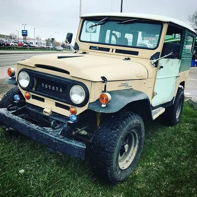 One of our buddies brought his 40 series project wheeler out to the event at Lucky’s today. #LandCruiser #40series #Toyota