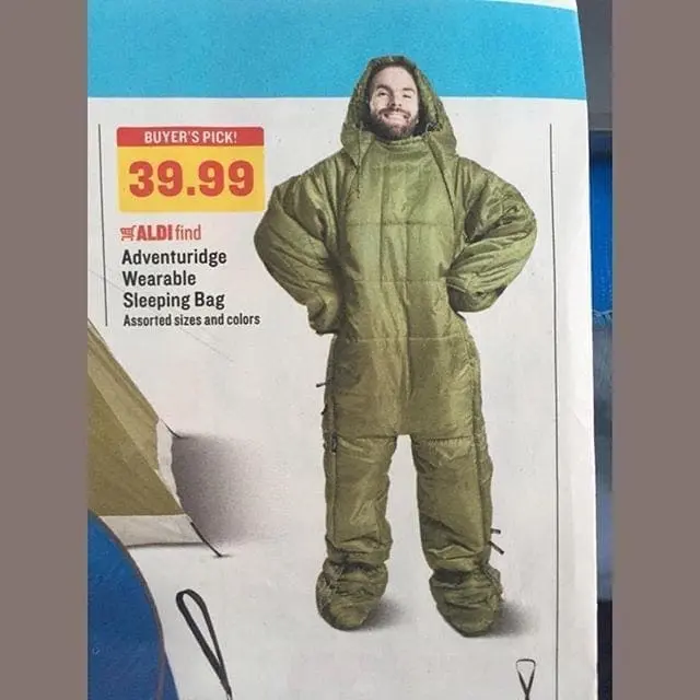Caption this! Go! #Camping #SleepingBag #Innovations #LOL