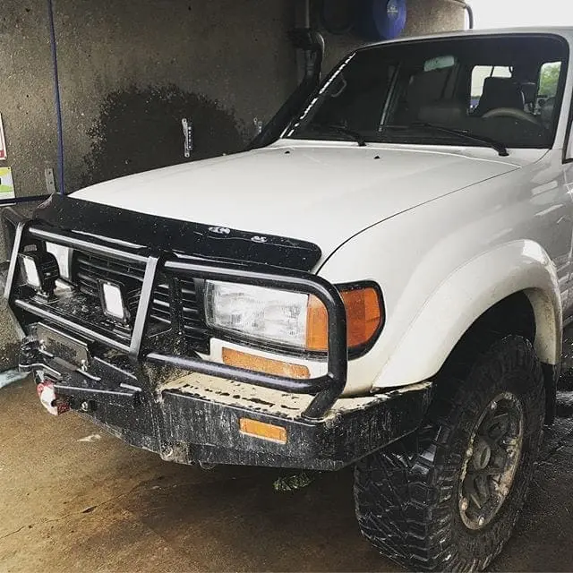 Mud is the evidence of a good weekend. #CarWash #OffRoad #80Series #LandCruiser #4×4