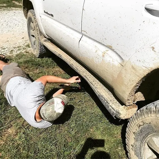 Our buddy Aaron gets the “Sliders” award for the last trail ride! Handled it like a champ! #Wheeling #Offroad #TrailRide #4×4 #4Runner