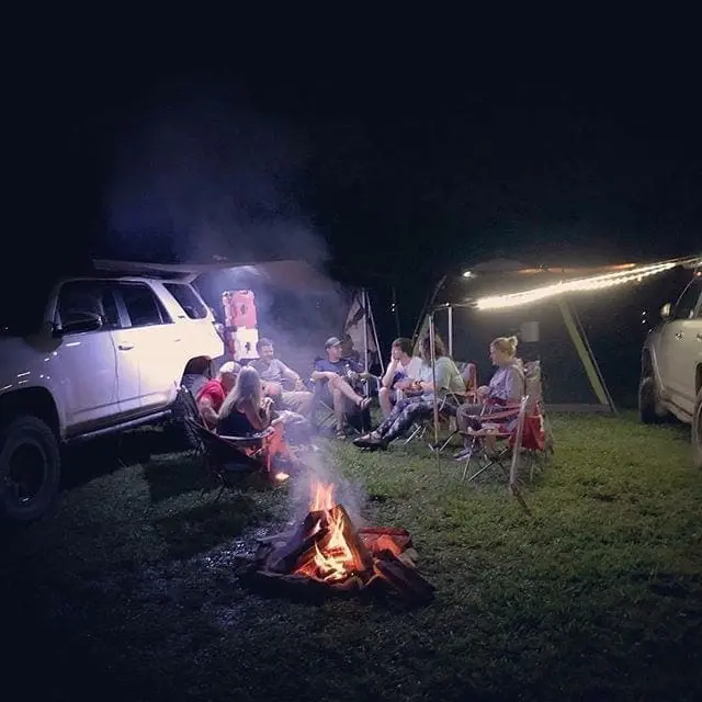 Life is better by the campfire with friends. #Overland #Camping #4runner
