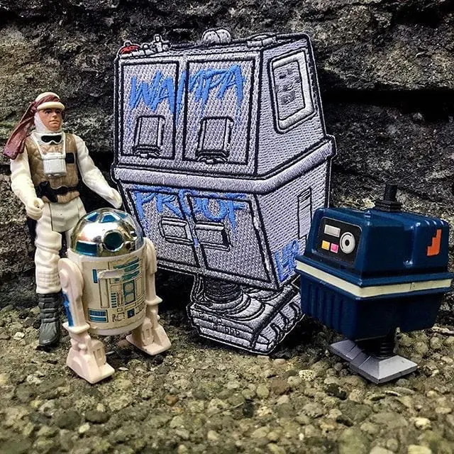 Part Gonk Droid, part trash can, all wampa proof. Velcro backed #MoralePatch now available. #StarWars #Collectible #LimitedEdition