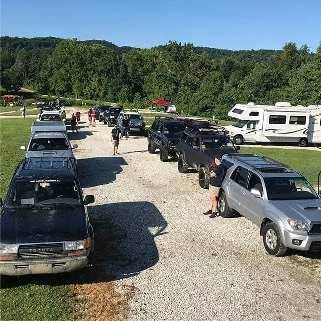 Saturday was a beautiful day of wheeling in #RedRiverGorge at the Kentucky Toyota Trail Ride! #kytourism #4runner #Tacoma #FJCruiser #LandCruiser