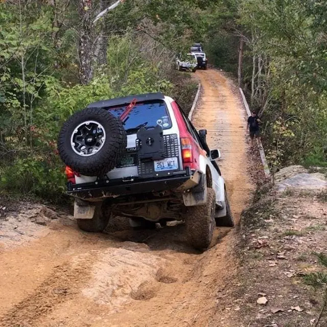 Just an 80 Series Land Cruiser full of ladies headed across an Indiana Jones bridge!

#Toyota #80Series #FJ80 #FZJ80 #LandCruiser #Offroad #Overlanding #Overland #Wheeling #WomenDrivers