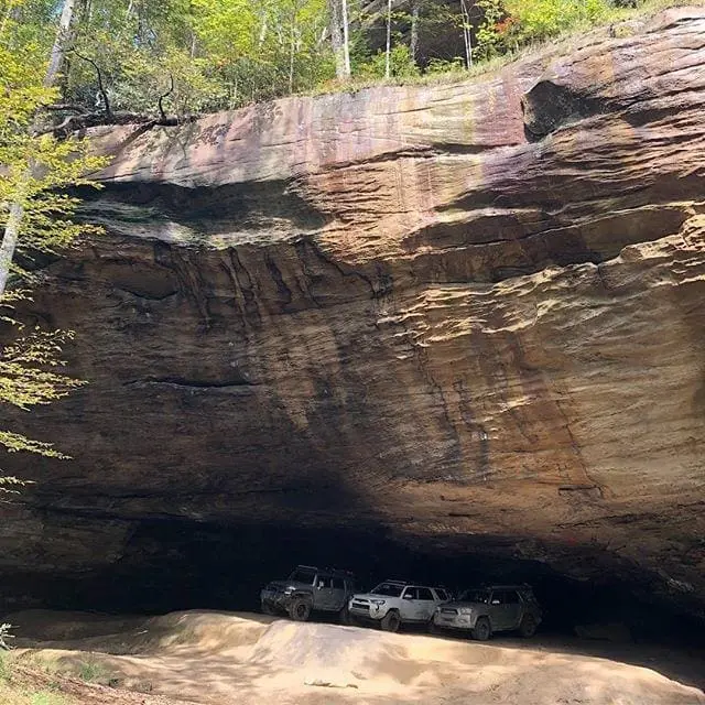 Toyota trucks in a cave! #FJcruiser #4Runner #OffRoad #Overlanding #Cave #Caving #RedRiverGorge