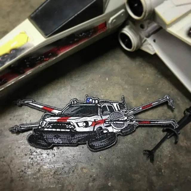 That Tacoma X-Wing though! #Toyota #Tacoma #StarWars #Xwing #MoralePatch #TacoTuesday