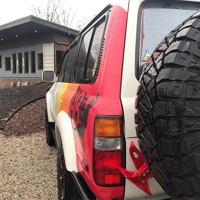 Time for some wheeling in the rain. Let’s do this! #80series #OffRoad #Glamping #ContainerHome