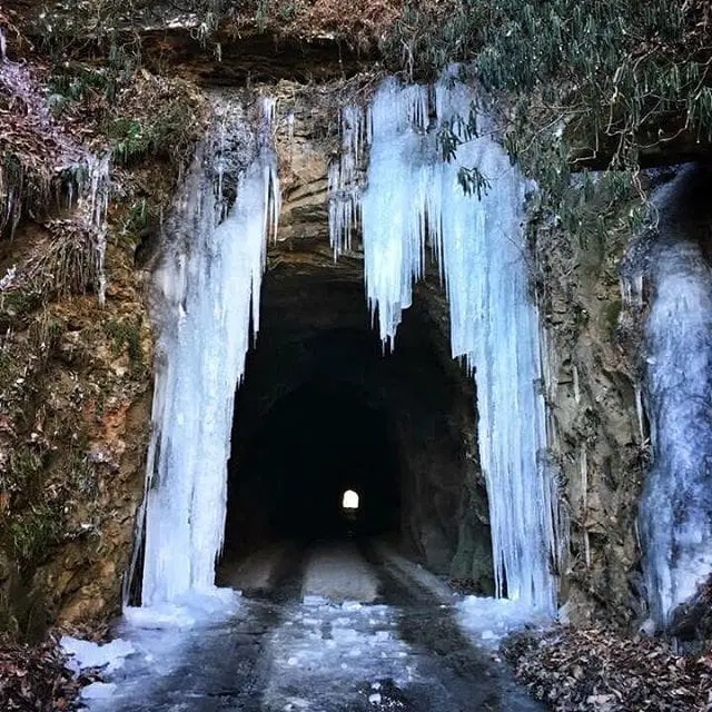 Many adventures beyond this tunnel. 
#RedRiverGorge #NaturalBridge #NadaTunnel #Hiking #Climbing #Wheeling #Kayaking #Camping
