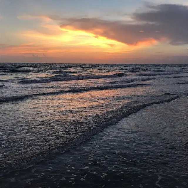 Not much beats the majestic sights and sounds of an ocean sunset. 
#Ocean #Beach #Sunset