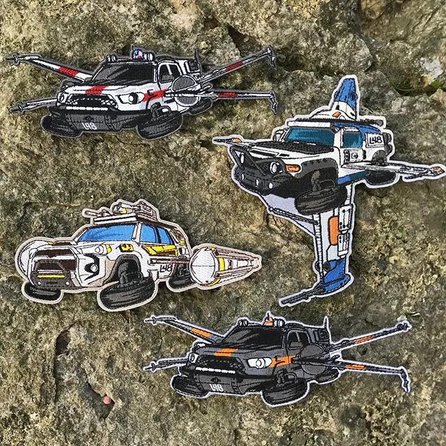 Complete your collection of YotaWars patches. The “Poe Edition” X-Wing drops tonight at 8pm Eastern. 
#StarWars #Toyota  #Xwing #Tacoma #MoralePatch