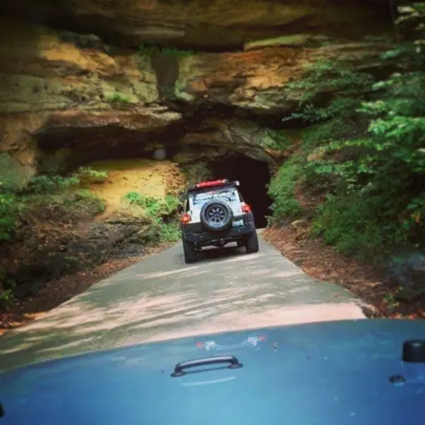 Tunnel to adventure. 
#GetOutdoors #Hiking #4wheeling #Offroading #RedRiverGorge