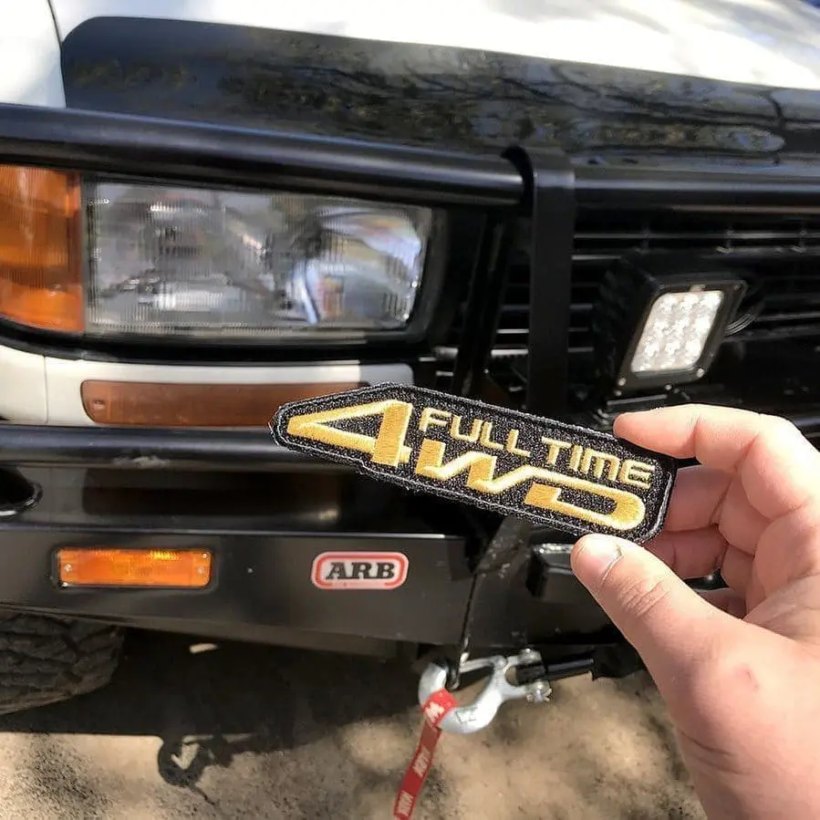 Full Time 4WD patches with metallic gold thread are finally back in stock! Get them while you can. 
.
.
.
.
#80Series #80SeriesLandCruiser #LandCruiser #FZJ80 #4WheelDrive #Offroad #Overlanding #MoralePatches