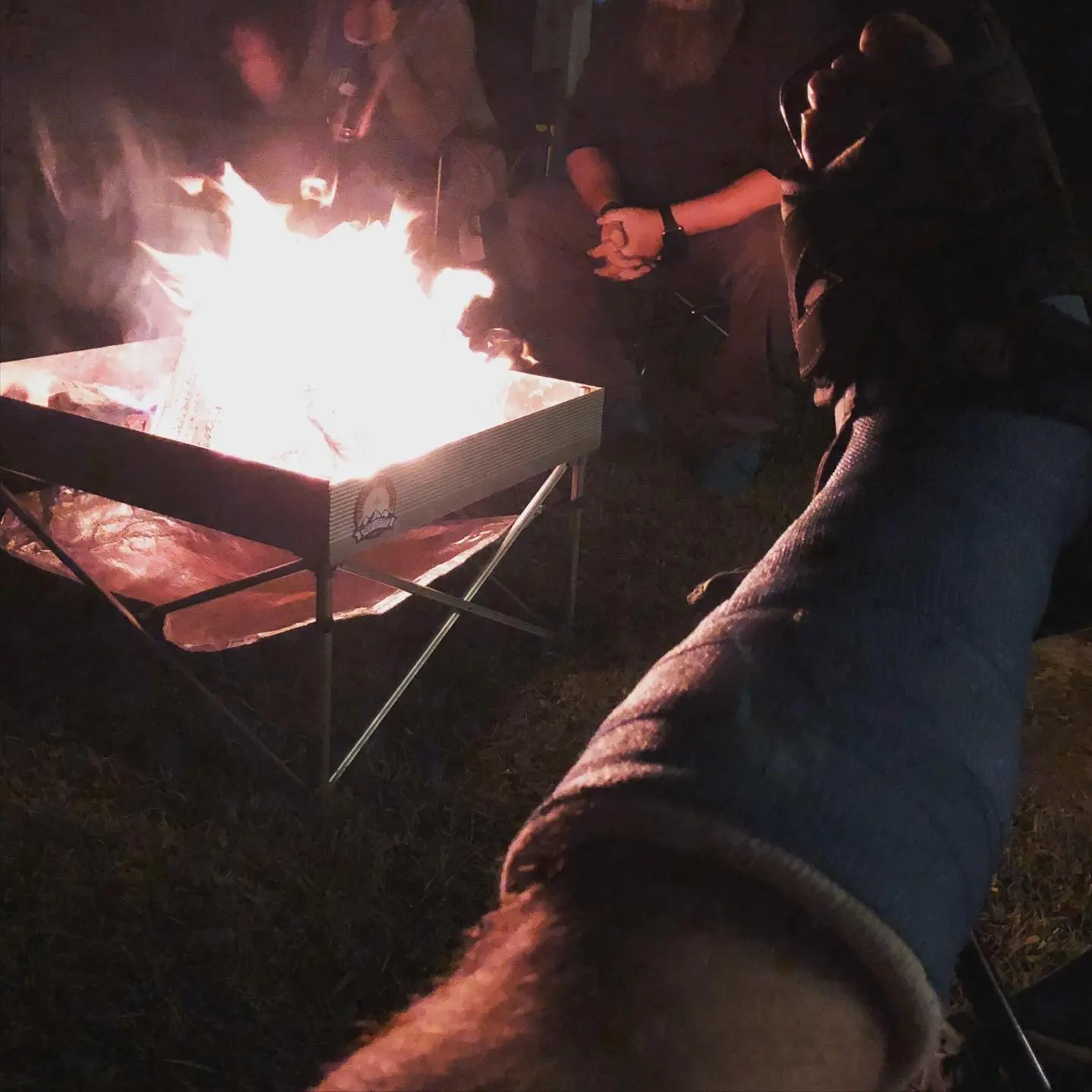 Feels good to be back camping, even if I’ve still got the foot in a cast.