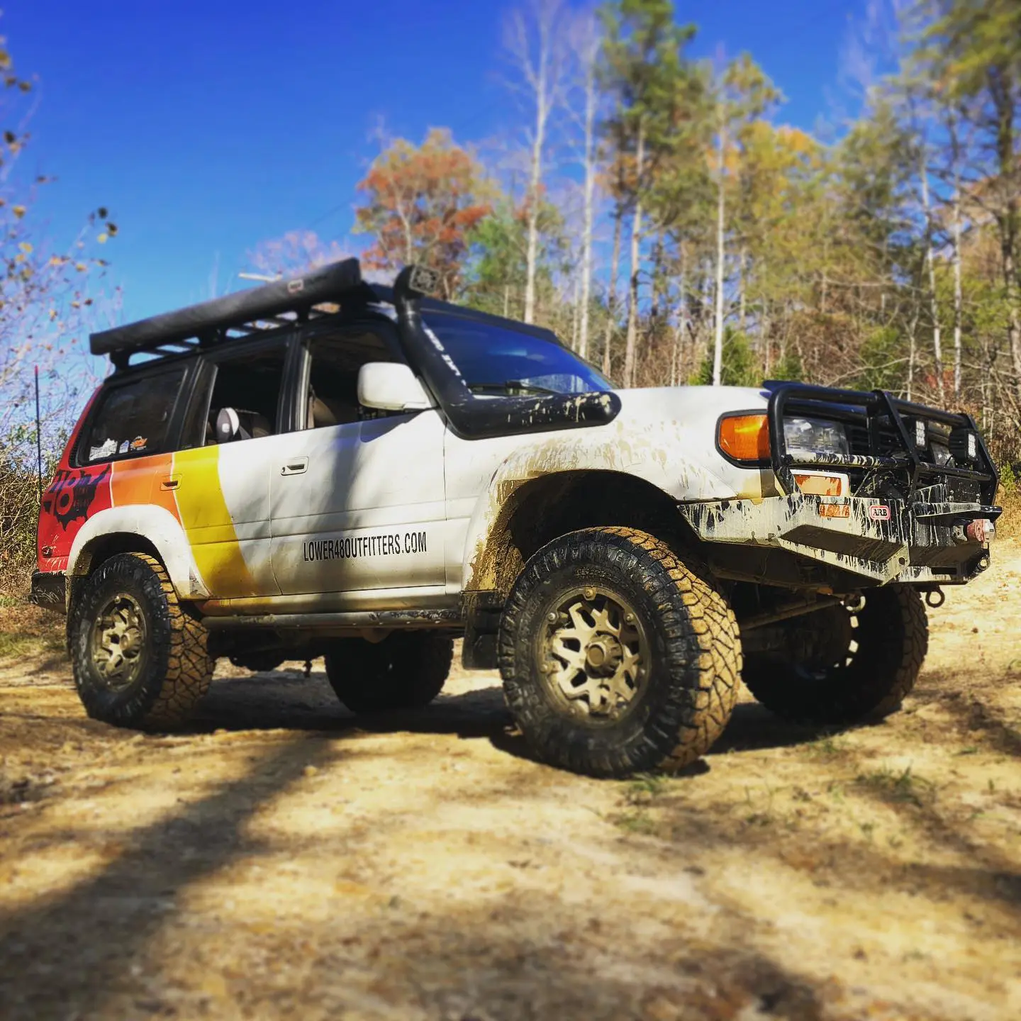 Finally back in its natural habitat on the trails! 
.
.
.
.
.
#Toyota #80Series #LandCruiser #80SeriesLandCruiser #Offroad #TrailRiding #Overland #GetOutdoors #RockCrawling  #Dbbb #RedRiverGorge #Hollerwood