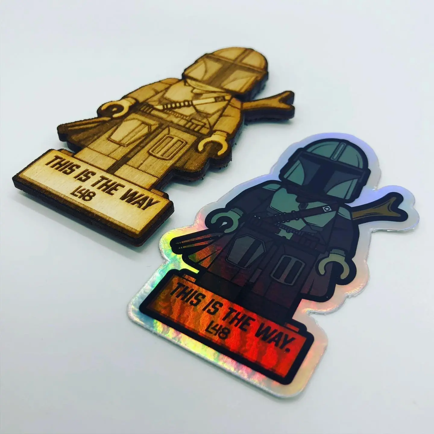 Limited Edition Wood Mando Patches with Holo Sticker Included! 
.
.
.
.
.
.
#ThisIsTheWay #AvailableNow #LowStock #MoralePatch #Mando #Mandalorian #StarWars