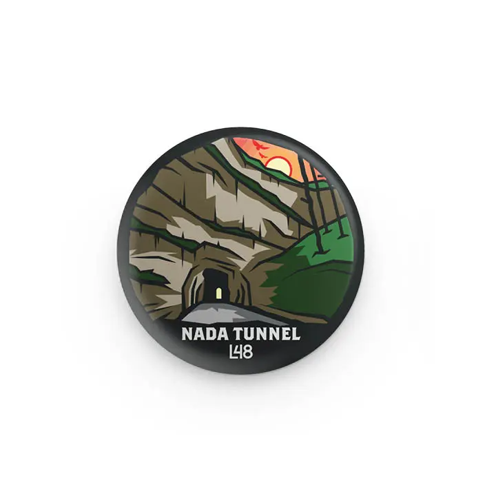 Red River Gorge Nada Tunnel Button