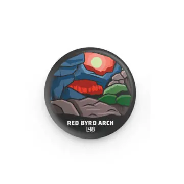 Red River Gorge Red Byrd Arch Button