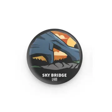 Red River Gorge Sky Bridge Button