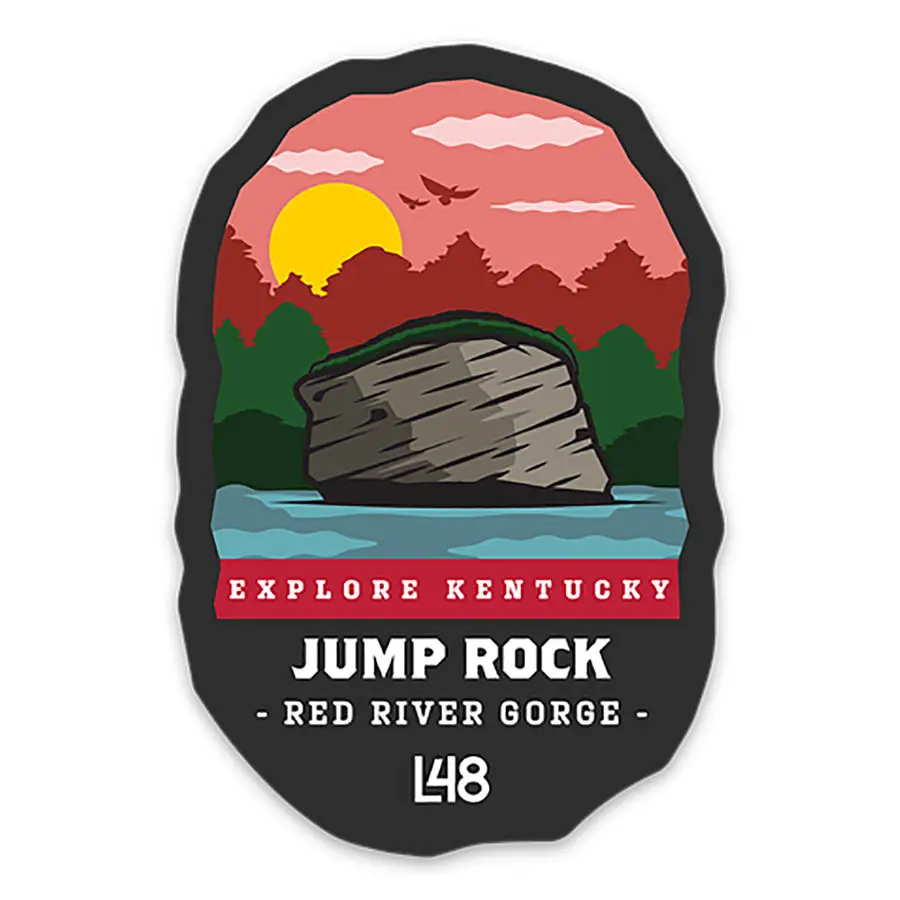 Red River Gorge Jump Rock Sticker