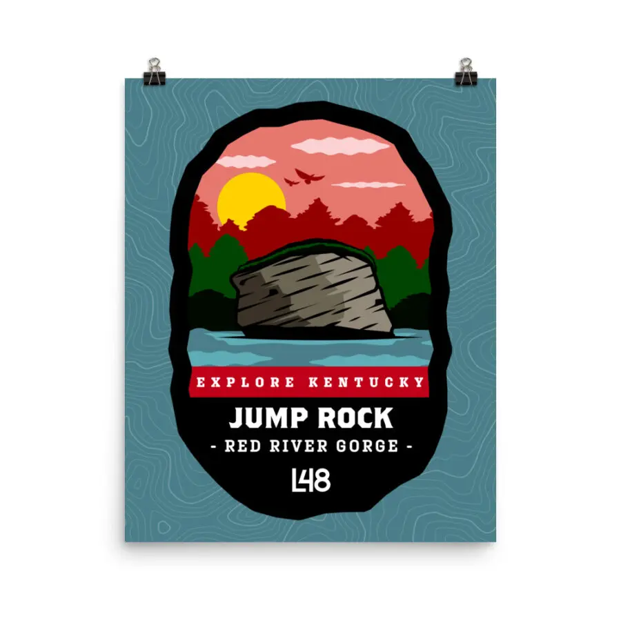 Red River Gorge Jump Rock Poster
