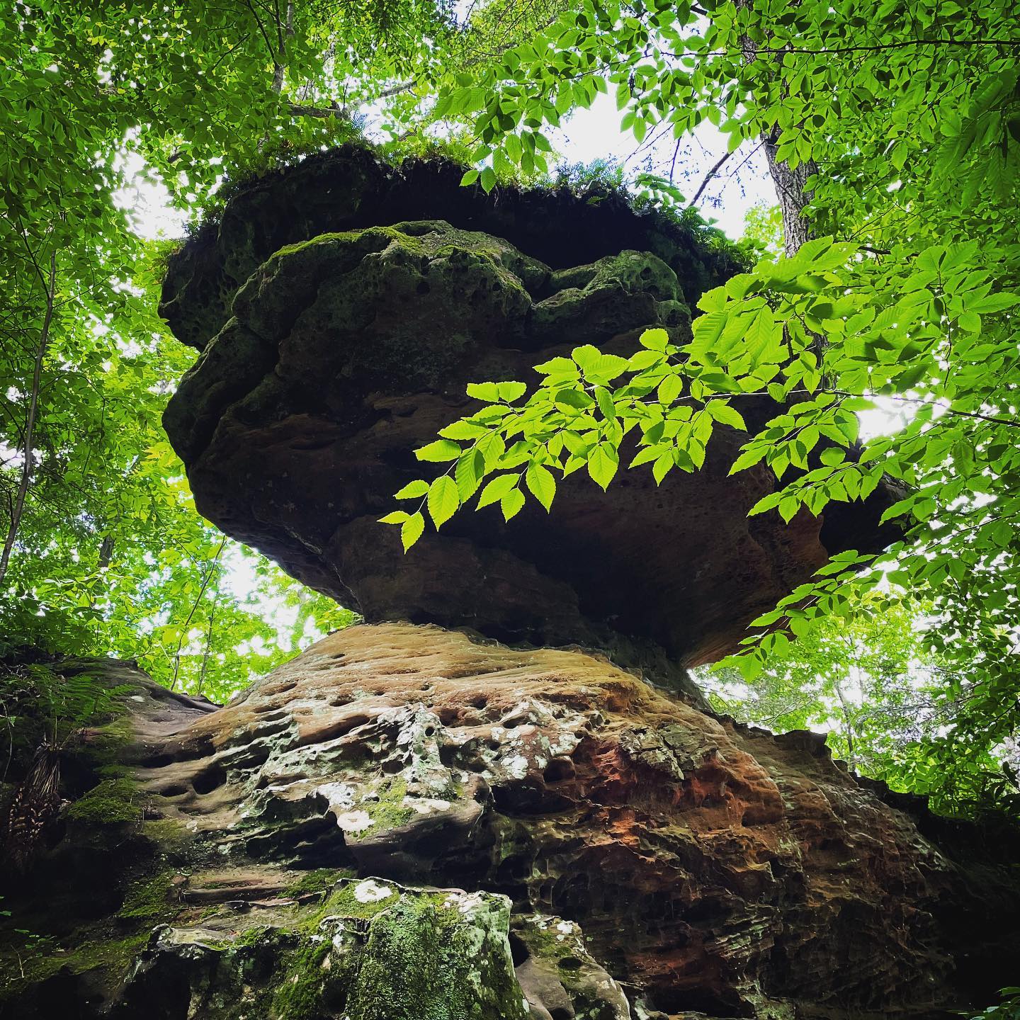 Balanced Rock. Natural Bridge State Park. What did you see on your hike today? . . . . . . #NaturalBridge #NaturalBridgeStatePark #RedRiverGorge #ExploreKentucky